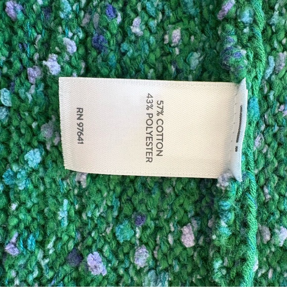 J. Jill Multicolored green Cardi size small - Picture 10 of 11